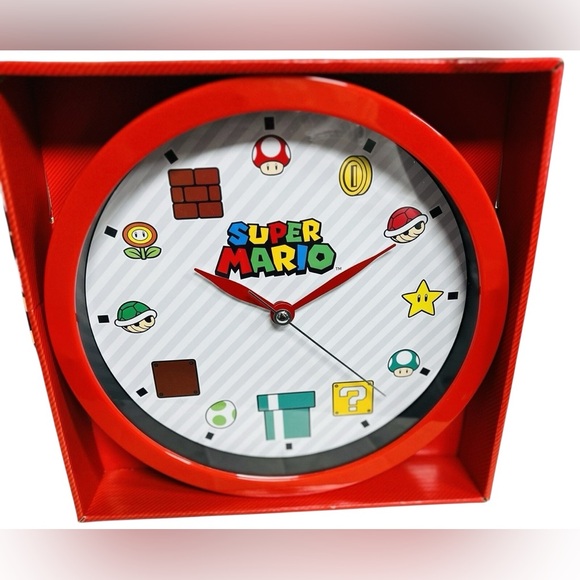 Nintendo Other - Super Mario Brothers Red Wall Clock
